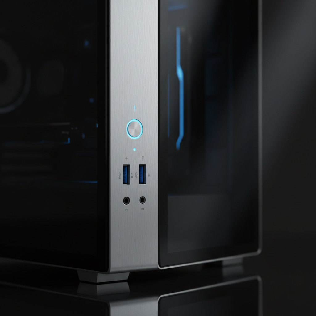 Torre PC close-up